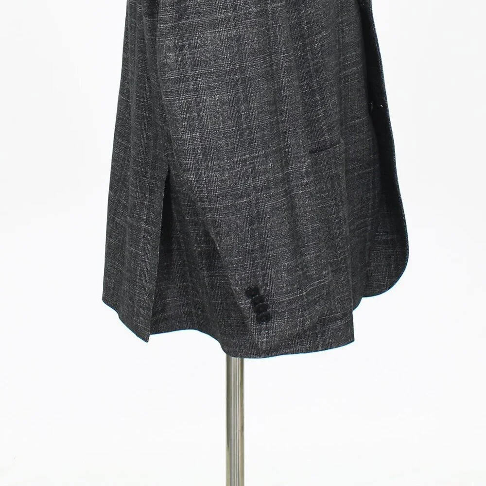 Michael Kors 44L Gray Check 3-Button Sport Coat Blazer Jacket P551